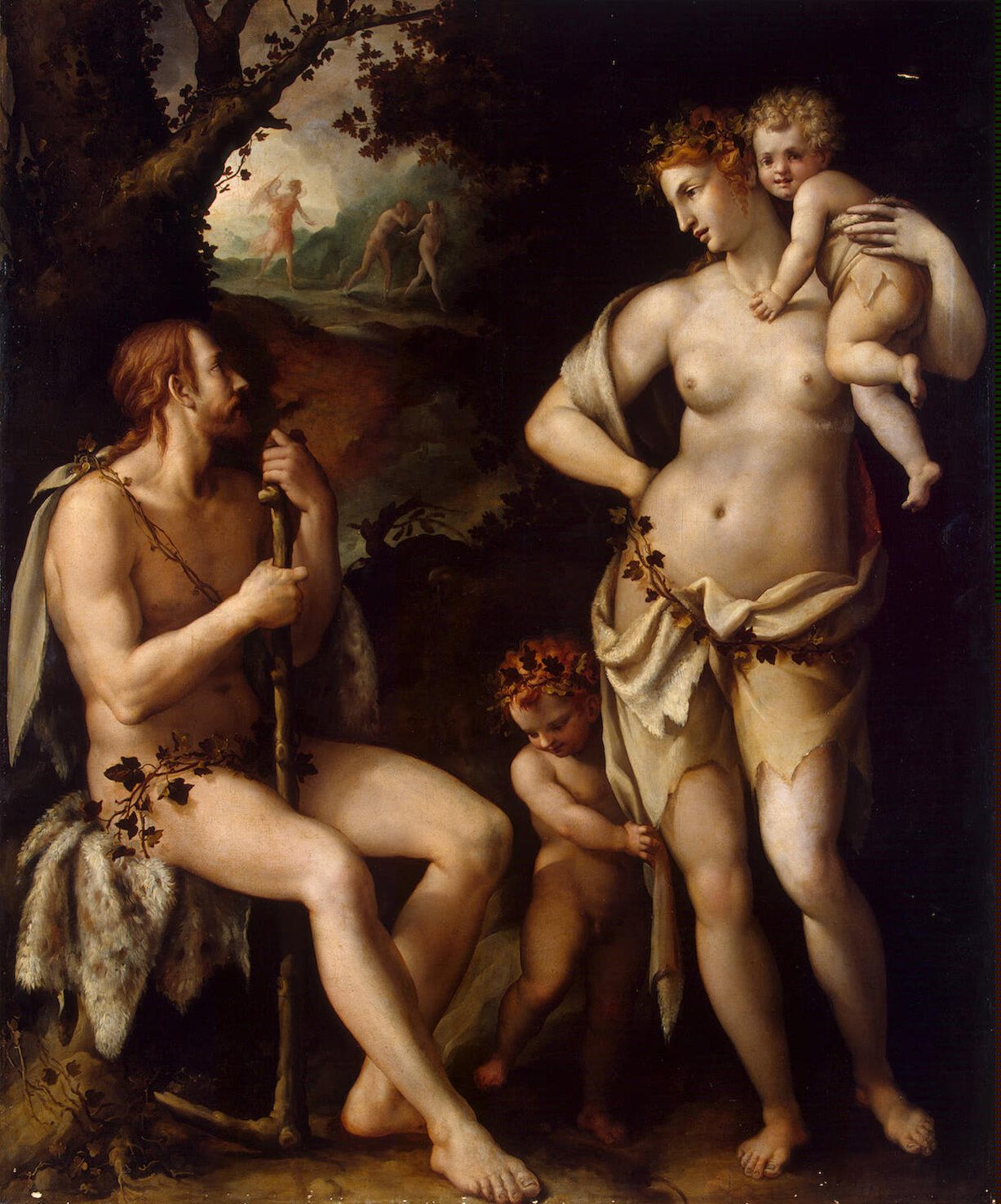 Adam and Eve with Cain and Abel